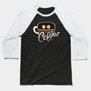 Cute Coffee Addict Baseball T-Shirt
